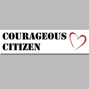 Courageous_Citizen Logo bumper sticker